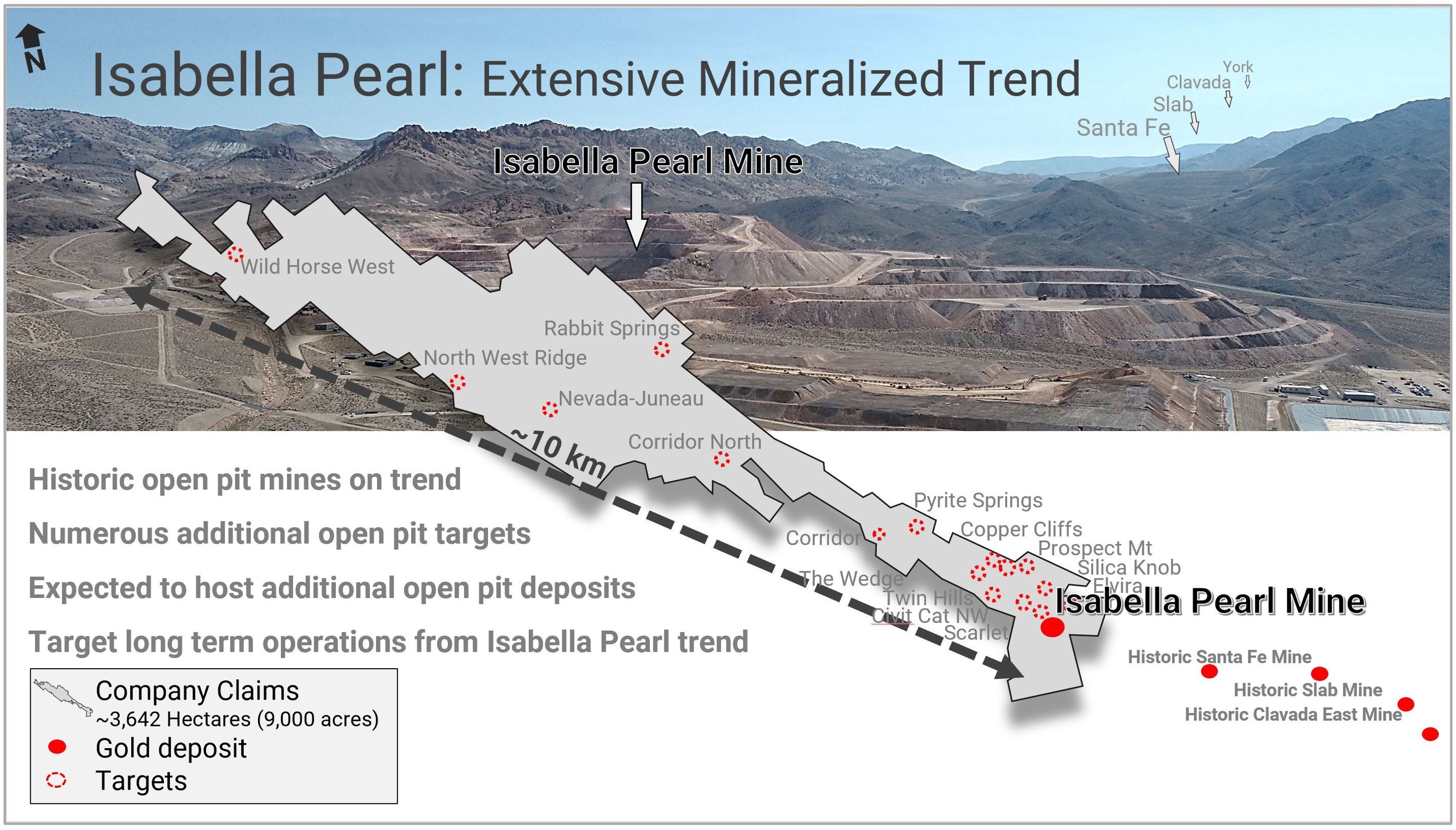 Isabella Pearl - Extensive Mineralized Trend